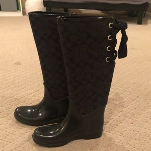 Women’s Coach Rain Boots - Size 7B